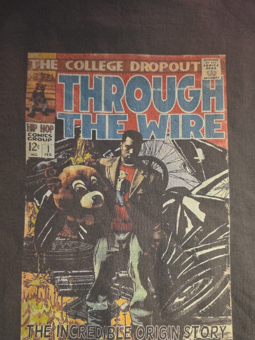 Yeezy•Through The Wire Graphic Comic Men’s Hoodie- KANYE WEST•RARE•MEDIUM